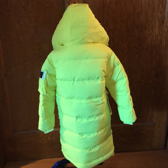 Jordan Down Filled Puffer Parka Jacket Lemon/Neon size XS NWT - Picture 10 of 16